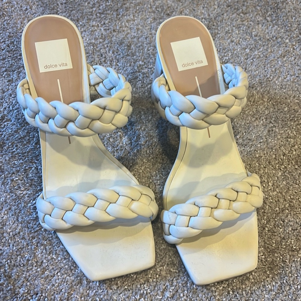 Dolce Vita Cream Braided Heel Size 9